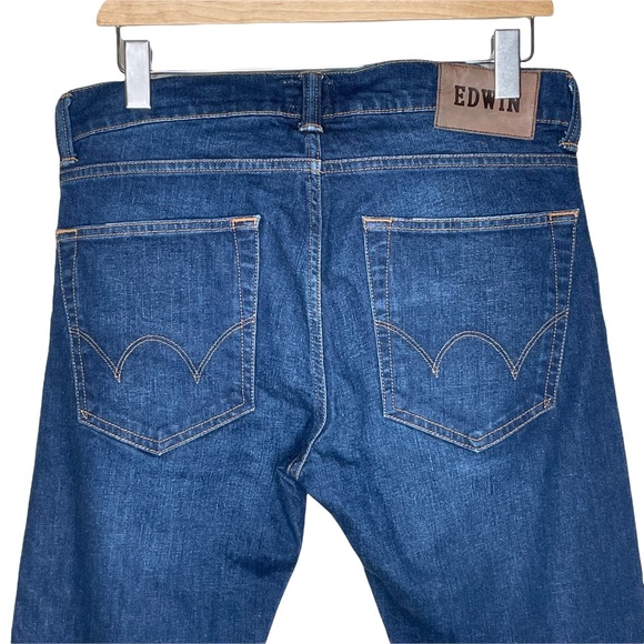 Edwin Men's Slim Tapered Low Crotch Jeans ED-85 Size 30 X 32 Medium Wash - Picture 10 of 13